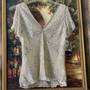 Adrianna Papell Boutique shirt size large New with tags